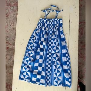 Girls tea collection blue and white geometric sundress in size 6